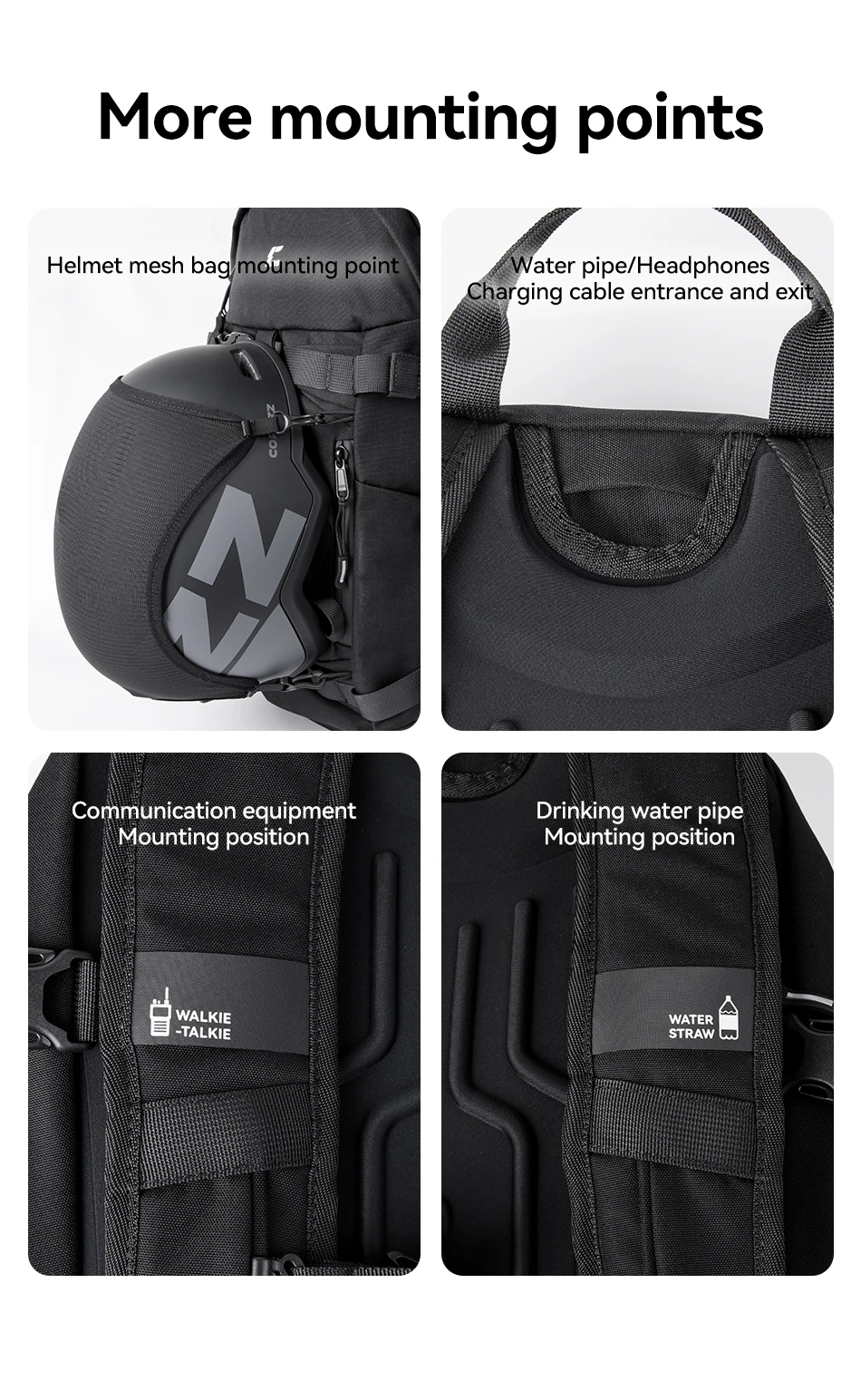 COPOZZ Skitasche, wasserdicht, leicht, verschleißfest, für Reisen, großes Fassungsvermögen, Outdoor-Sportzubehör, Snowboard-Aufbewahrungsrucksack – Detail 12