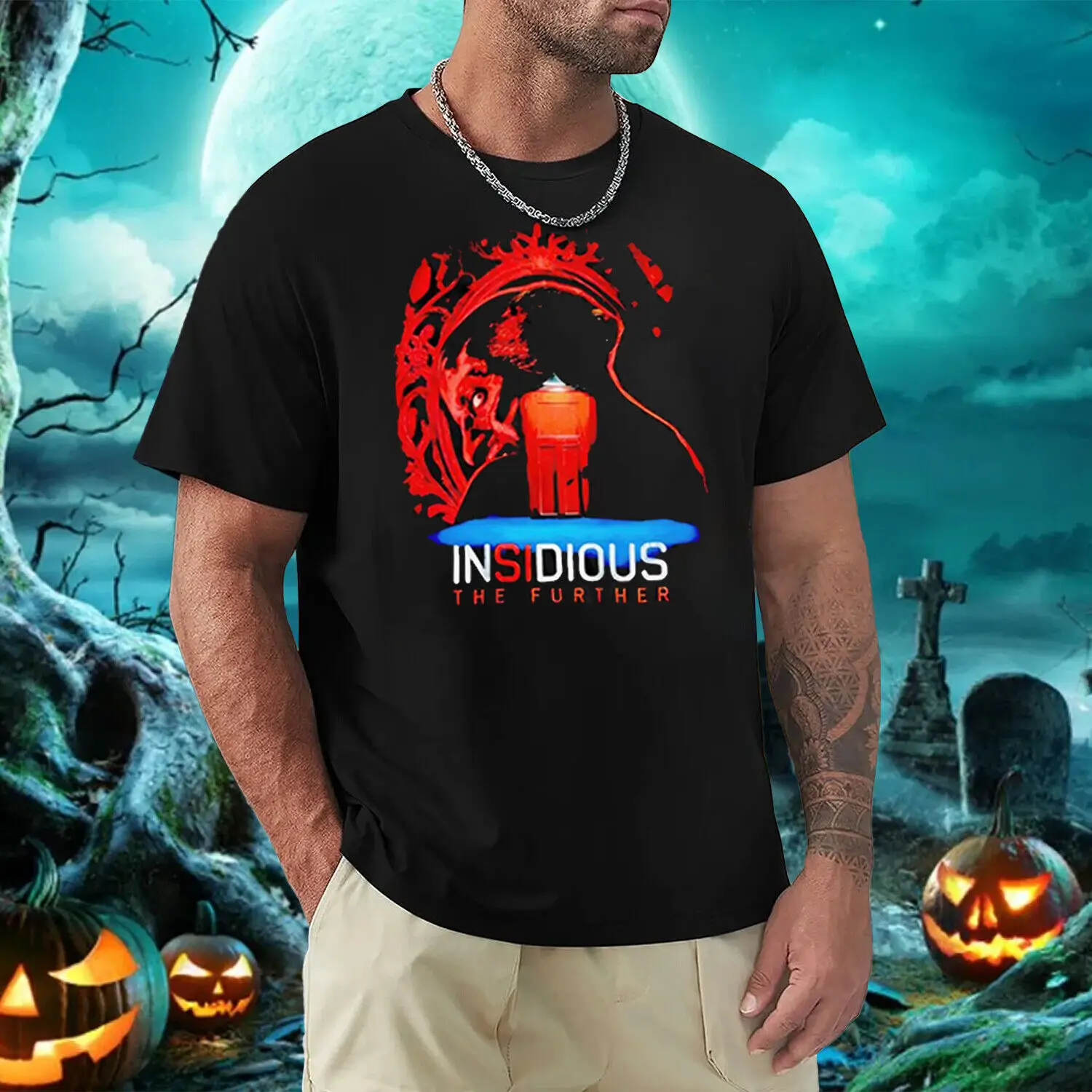 Official Halloween Horror Nights 2024 Insidious The Further T-Shirt Gift S-5XL