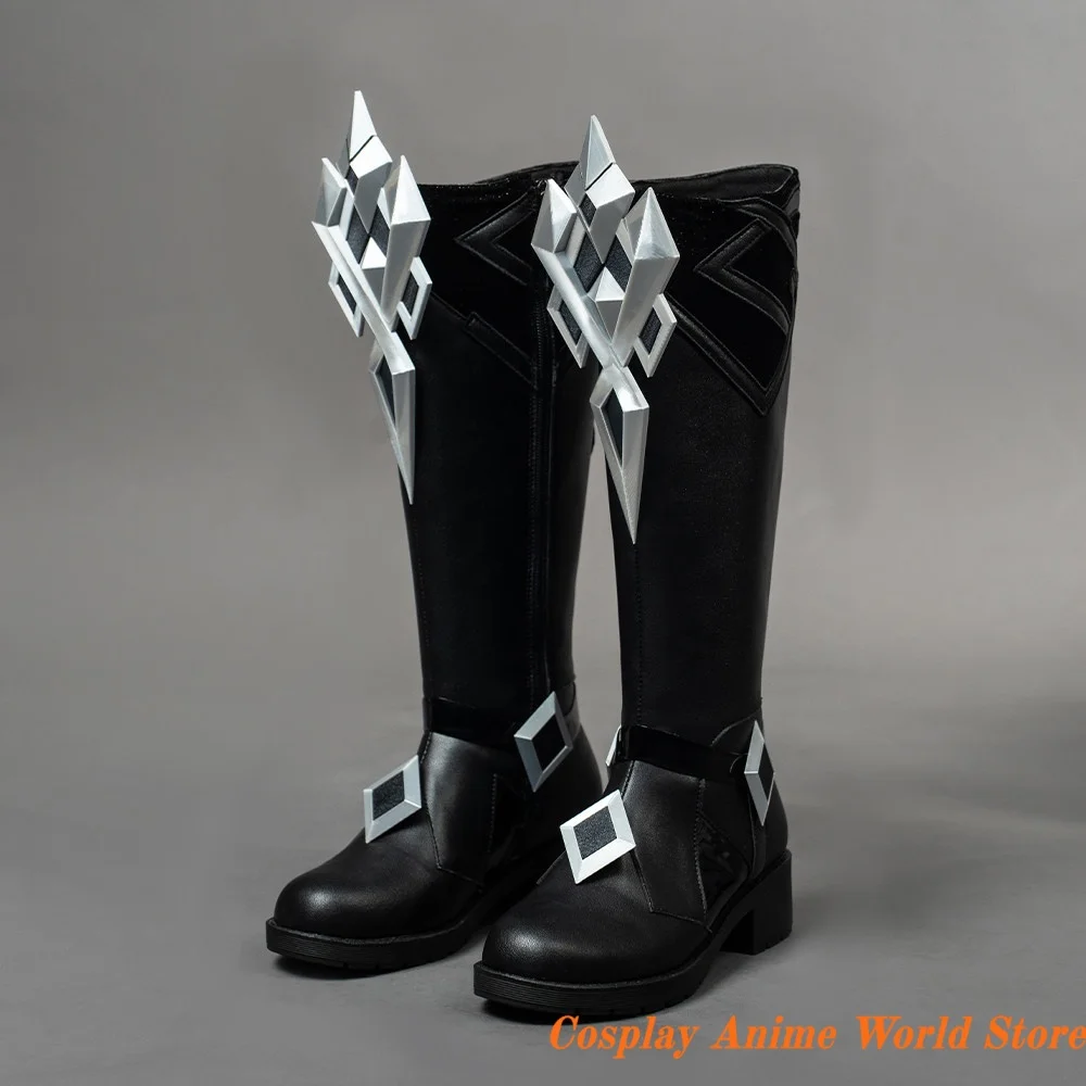 

In stock The Captain II Capitano Cosplay Shoes Prop boots mIHOYO Game Genshin Impact Halloween Party Male Role Play Shoes