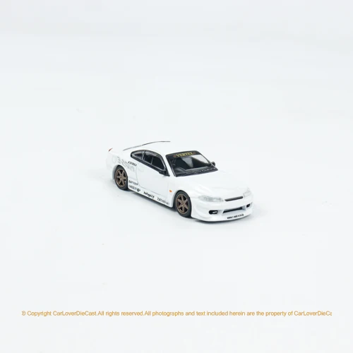 Tarmac Works 1:64 Silvia S15 White Metallic Model Car