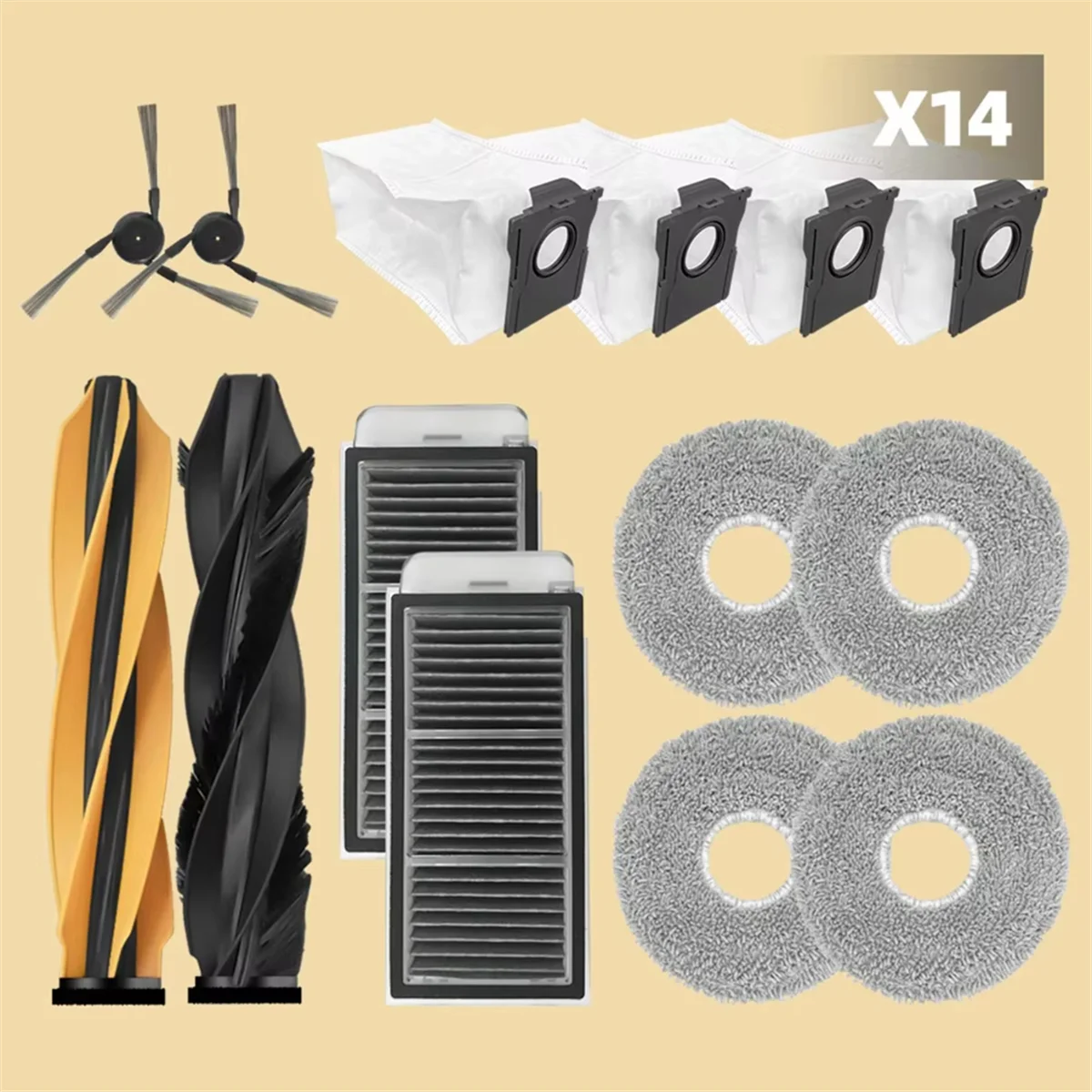 

NEW For Dreame L40S Pro Ultra / Dreame X50 Ultra / L50 Pro Ultra Parts Main Side Brush Filter Mop Cloth Dust Bag Accessories