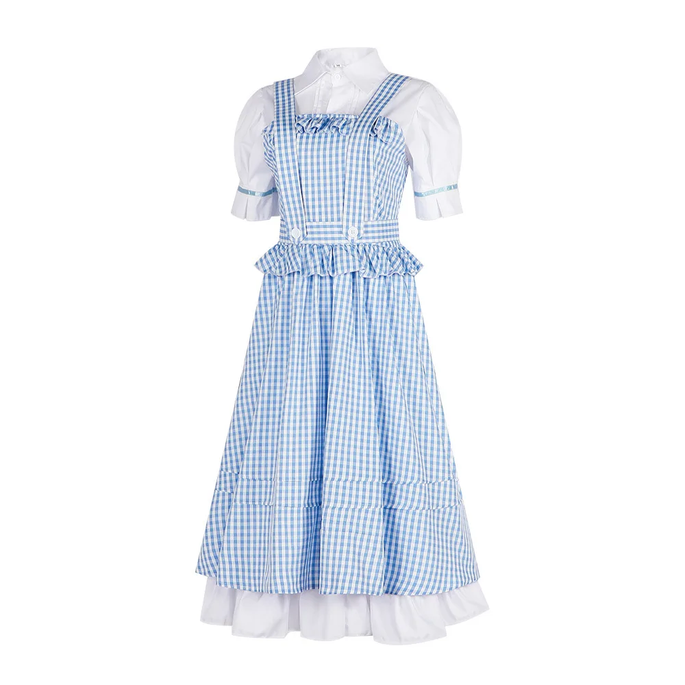 Disfraz de Freddy identyv para niña, camisa de vestir de Lolita, ropa de Cosplay de Halloween