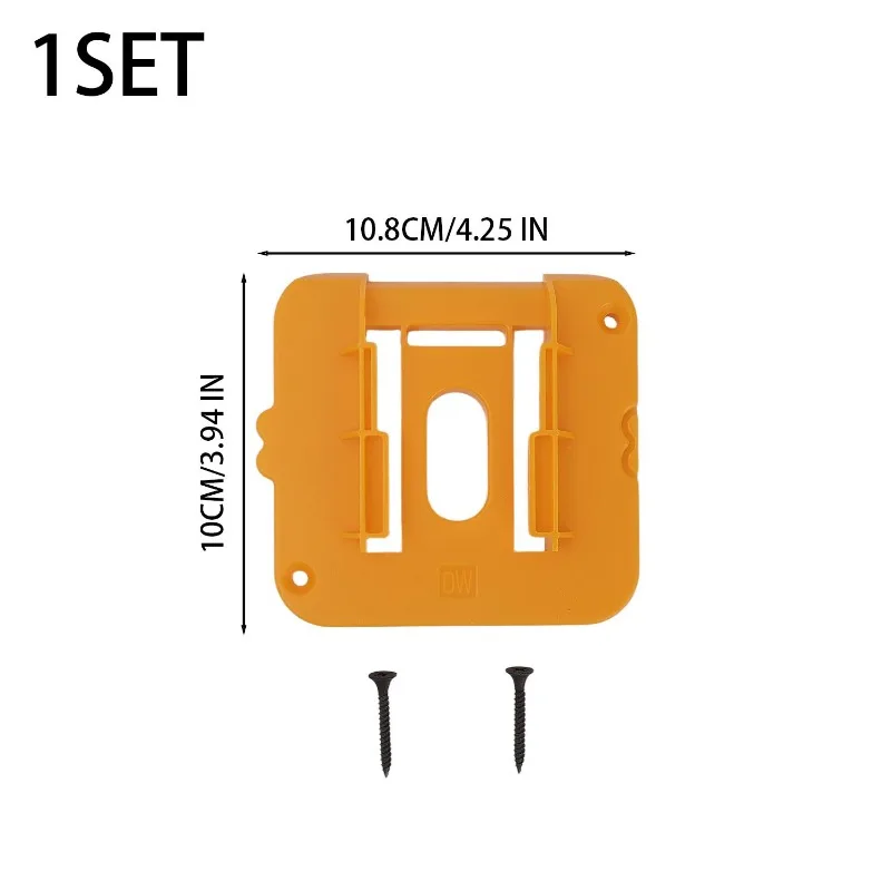 Battery Storage Bracket Battery Base Fixed Holder for Li-ion Battery Wall Mount Tool Bracket with Screws Power Tool Accessories