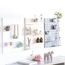 Plastic Perforated Board Storage Living Room Kitchen Bedroom Partition Wall Wall Hanging Wall Shelf Beautiful Practical Fashion