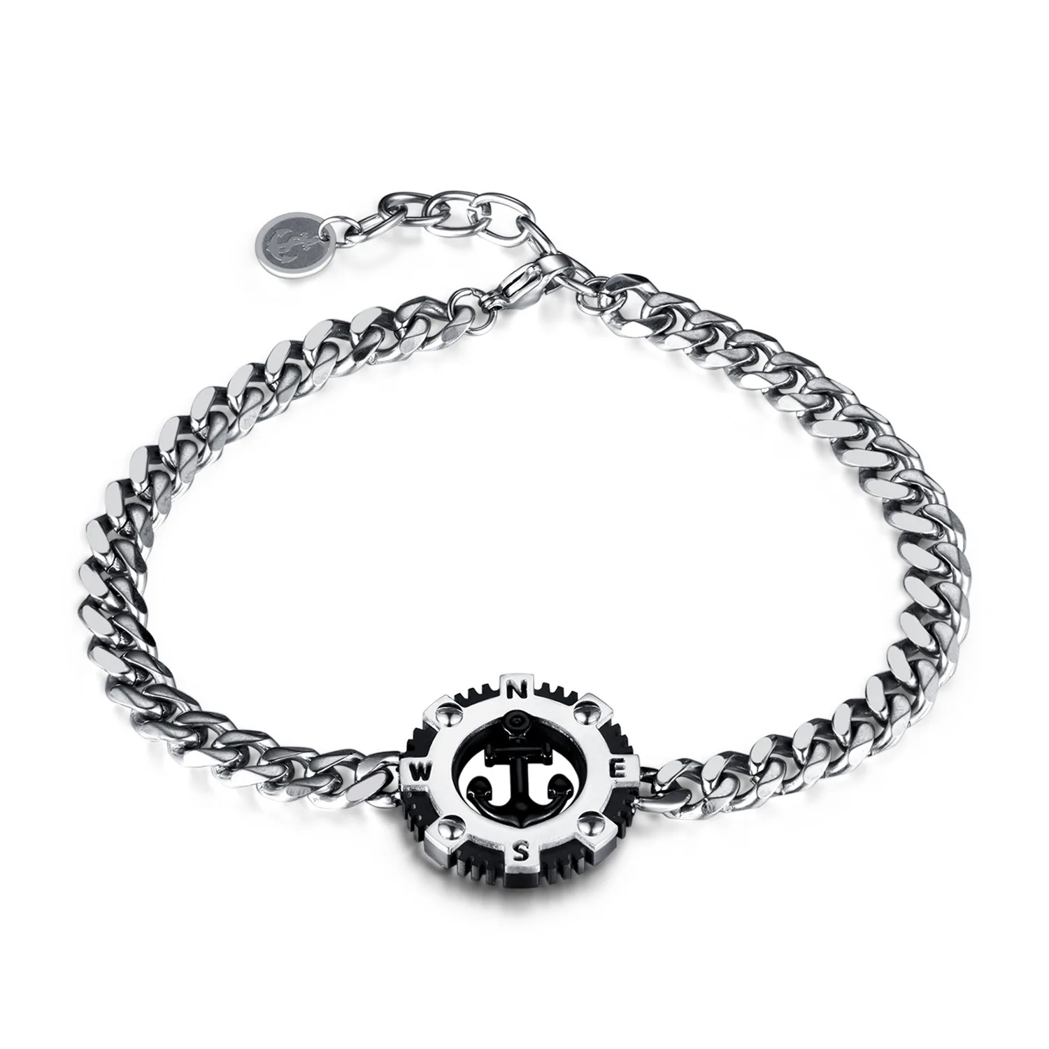

Men’s Anchor Bracelet – Vintage Punk Style Stainless Steel Titanium Wristband for Wholesale