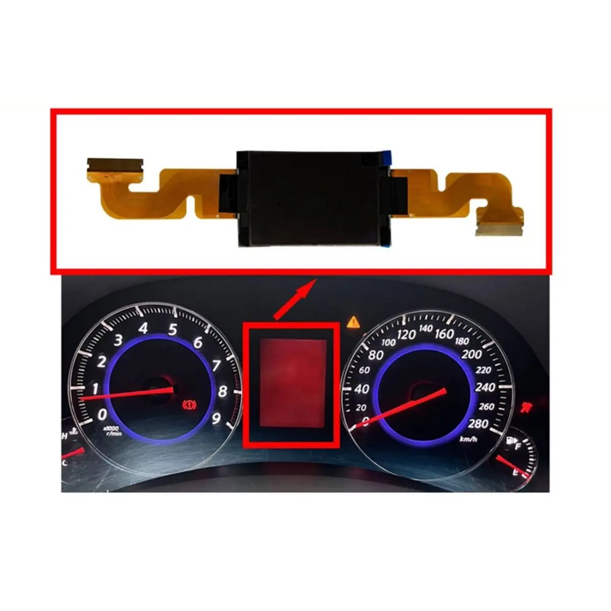 update. Car LCD Display Screen for Infiniti G37 FX35 QX60 Q70 Q50 Instrument Cluster Screen Red Screen Fix