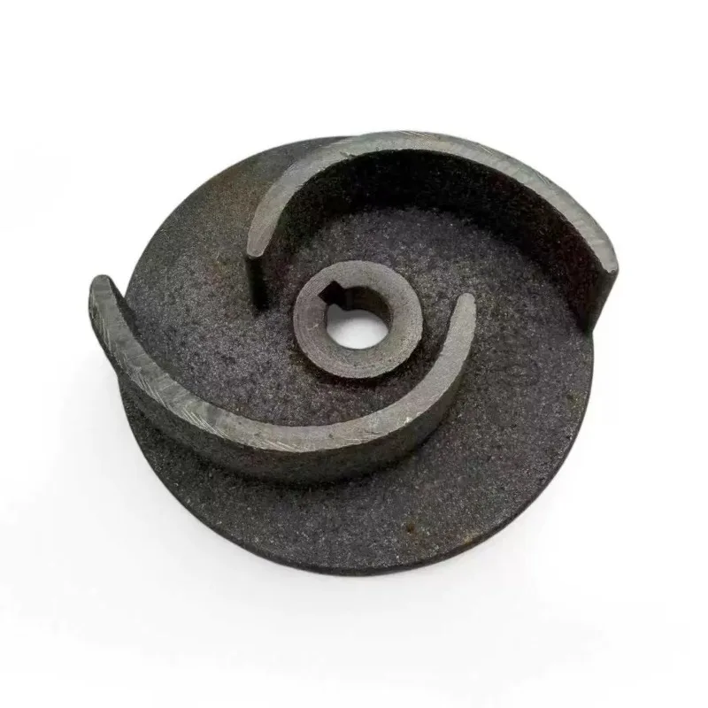 Cutting-type sewage pump impeller shaft hole 14 550/750W sewage pump cutting iron waterwheel two-blade water pump accessories