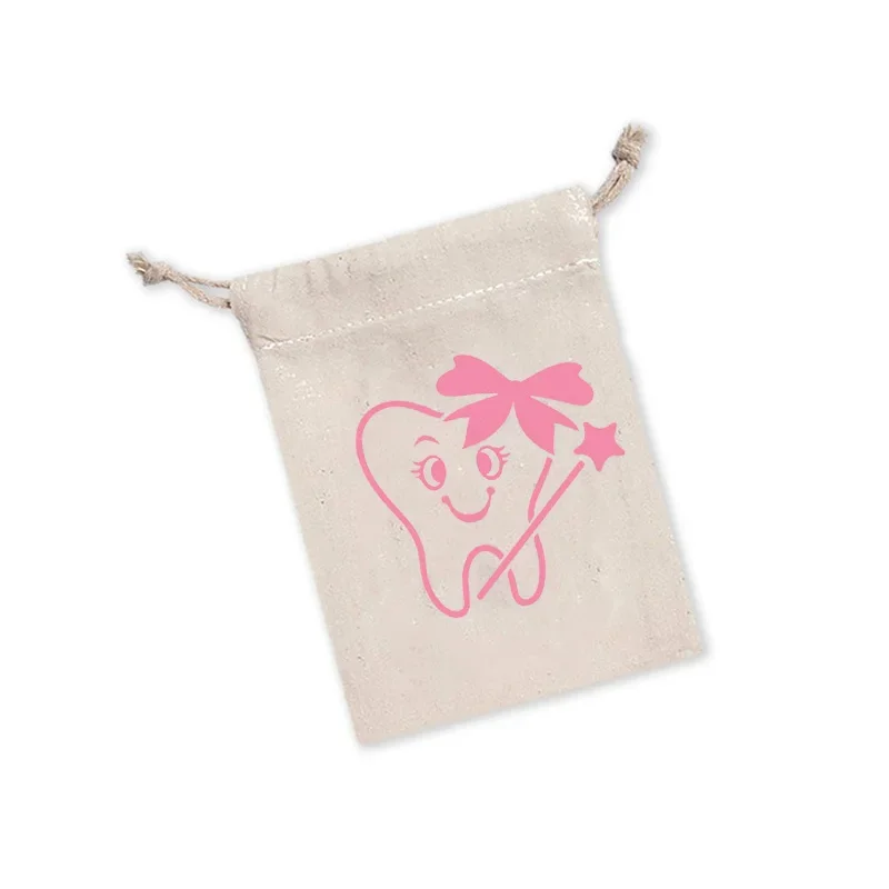 Kid Children baby boy girl Tooth Fairy bag Keepsake gift box Dentist Hygienist Assistant Student birthday Graduation supplies