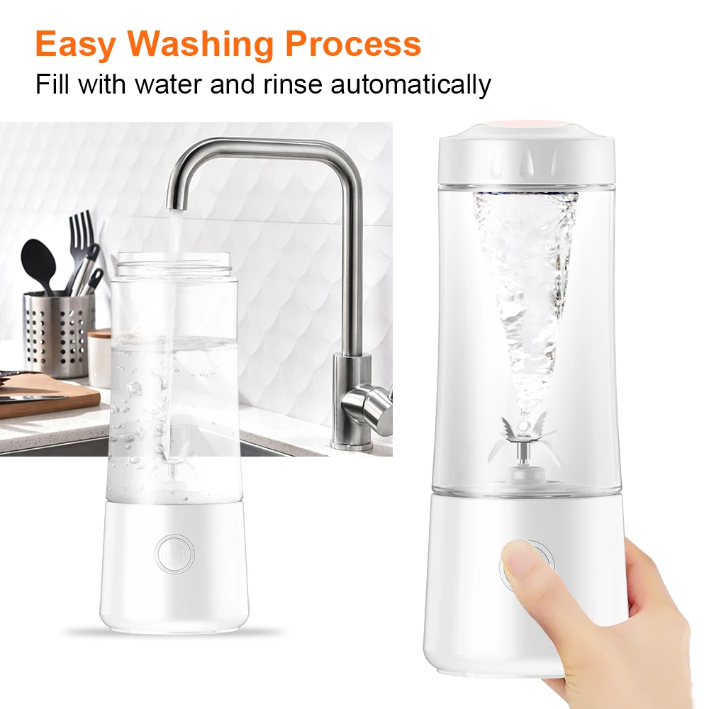 400ml Portable Wireless Blender Mini Fruit Juicer USB Rechargeable Electric Blender Multifunctional Juicer kitchen acceesories