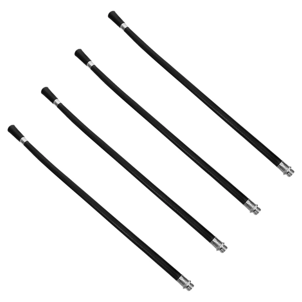Bico de mangueira de substituição para extintor de incêndio, 4 unidades, tubo de borracha flexível, tubo de descarga de extintor de pó seco, extensão essencial de incêndio