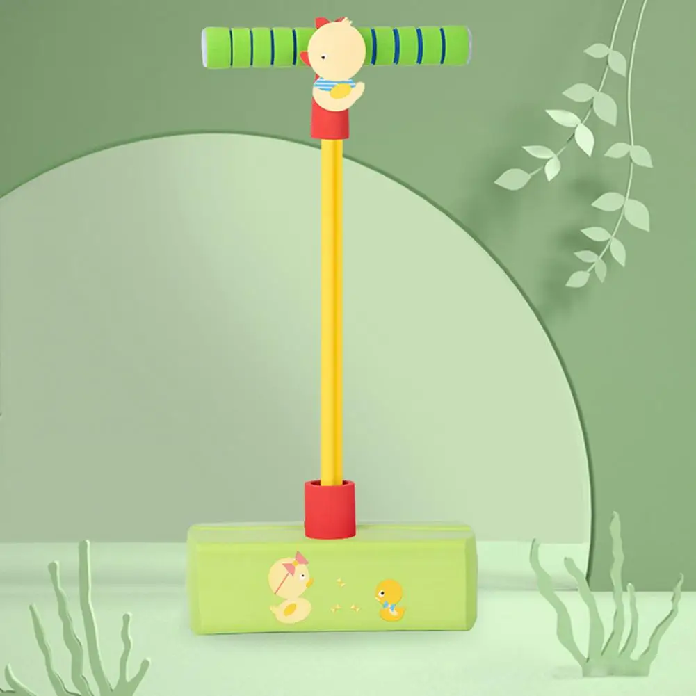 Jumping Toy for Kids Children Bouncing Pole Handles Frog Jumping Pole Toy Fun Coordination Enhancer for Kids Height Growth