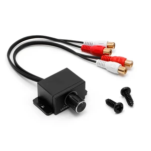 Durável amplificador de alto-falante do carro baixo nível rca botão controle volume remoto LC-1 amplificador universal regulador volume 10 principais vendas controlador de volume rca - №3
