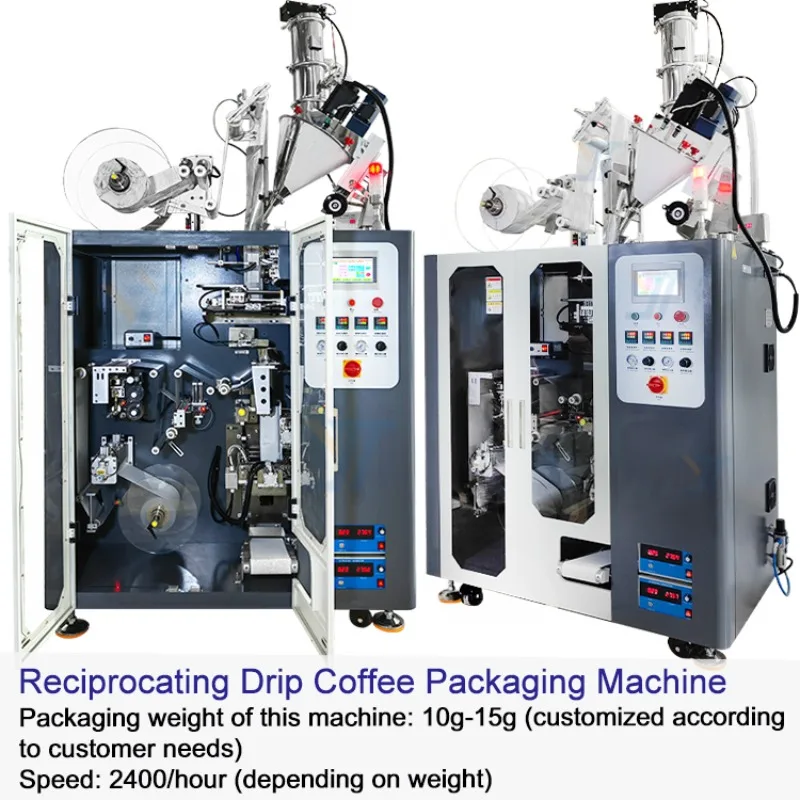 10g-15g Automatic Ultrasonic Sealing Auger Filling Japan Cold Brew Drip Coffee Powder Tea Bag Envelope Packing Machine