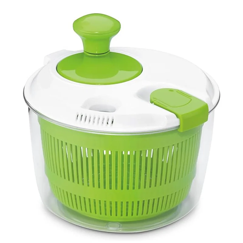 

AWAH Large Spin Stop Salad Spinner Wash,Spin & Dry Salad Greens Wash Fruits & Vegetables, 5Qt