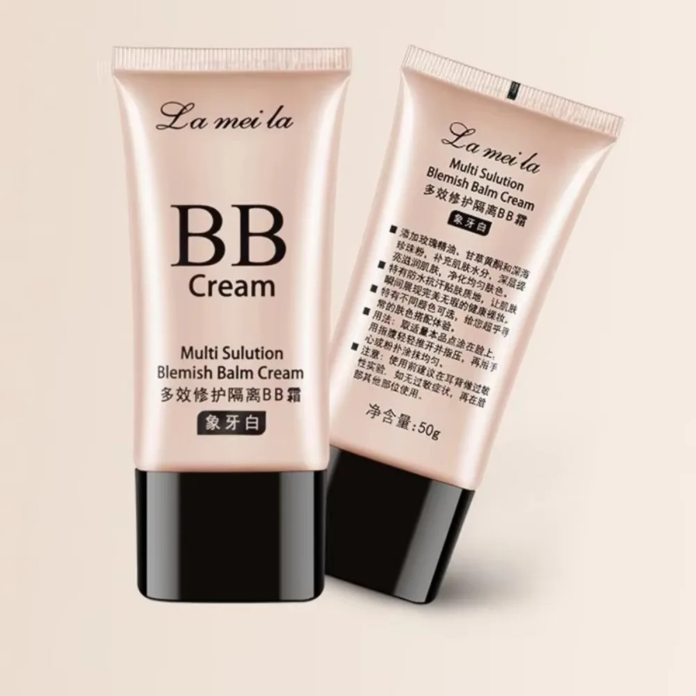 Creme bb hidratante para iluminar, base corretiva de longa duração, alta cobertura, à prova d'água, base de primer de contorno facial