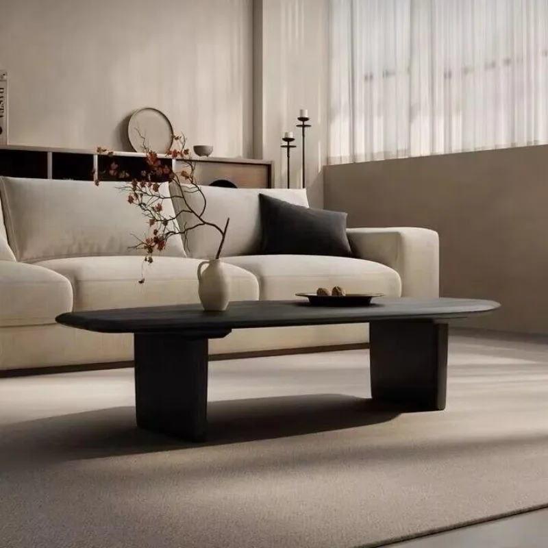 # Tavolino da Caffè Nordico Minimalista, Decorazione Moderna, Tavolo da Pranzo in Legno di Design, Tavolo Antico, Mesa Auxiliar, Arredamento per Ingresso
