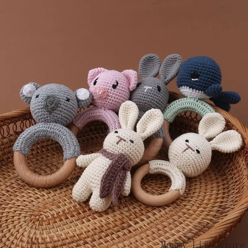 Accesorios chupete bebé forma dophin madera teher dophin