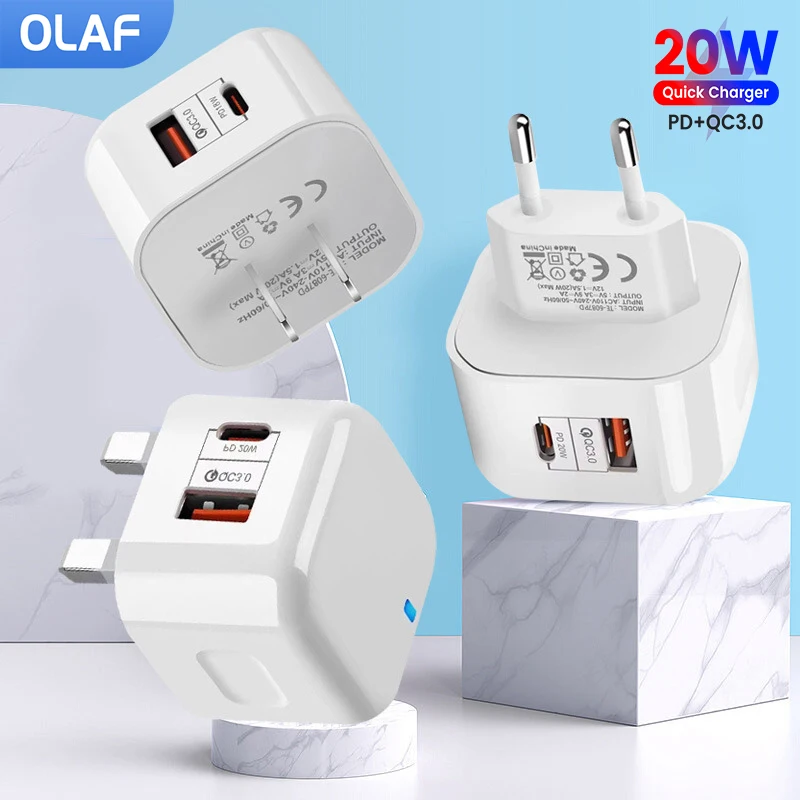 Fast Charging 20W USB Type C Wall Charger