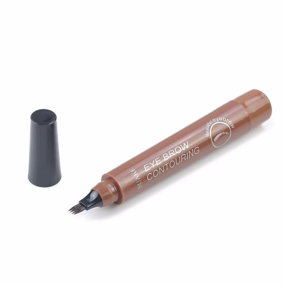 Eyebrow Pen Waterproof Fork Tip Eyebrow MicrobladingTattoo Pencil Long Lasting Professional Fine Sketch Liquid Eye Brow Pencil