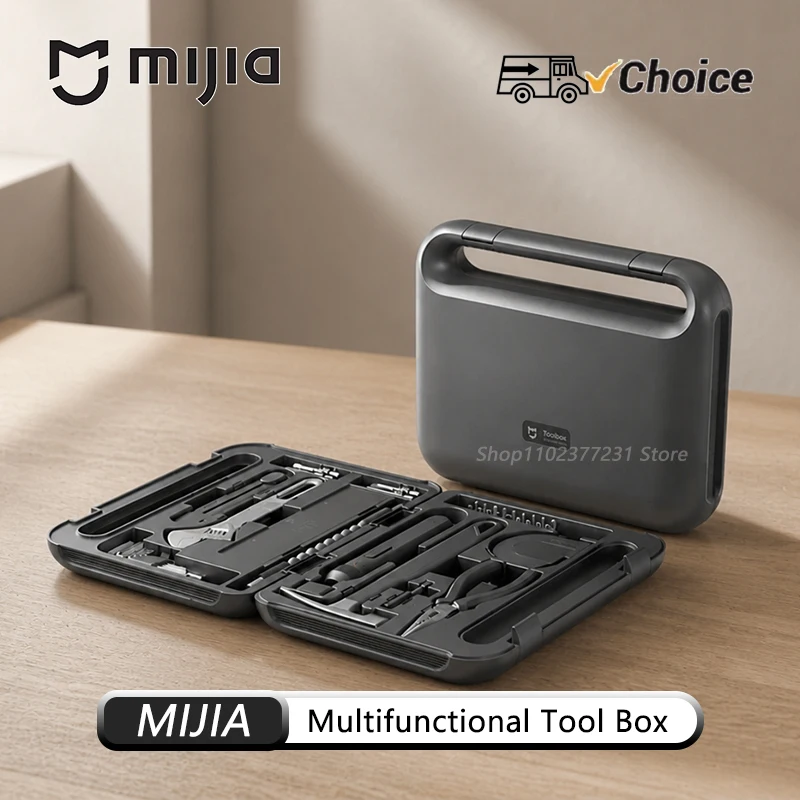 Original Mijia Electric Tool Set Portable Screwdriver Household Hand Tool Kit with Good Quality Plastic Toolbox Storage Case NEW