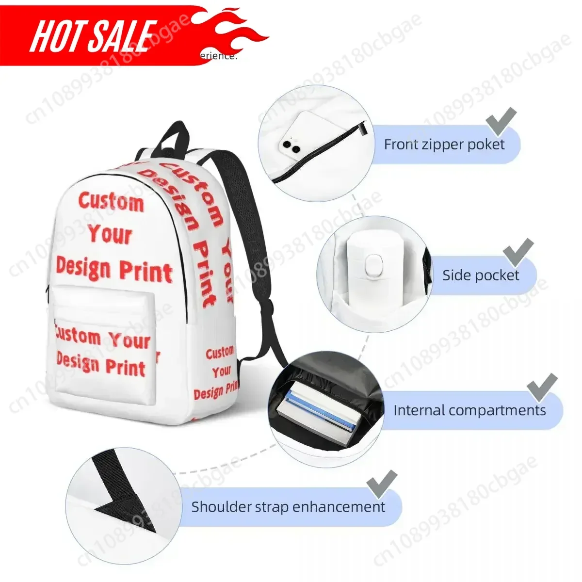 Custom Your Photo Backpack Super Star Singer Anime Travel Backpacks Boy Casual High School Bags Custom Large Rucksack
