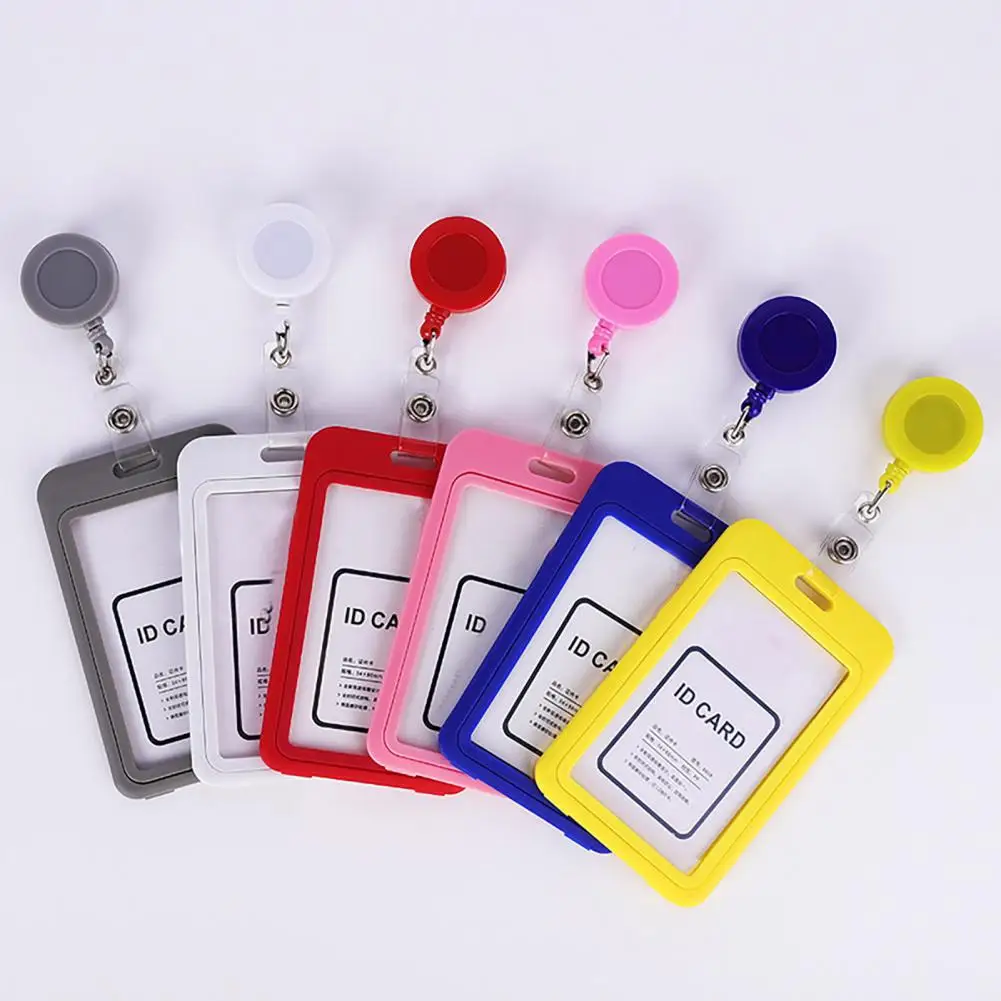 Work License Holder Exquisite Work Badge Aluminium Alloy Staff Badge Holder Secure Case Fade-resistant Work Permit Cover