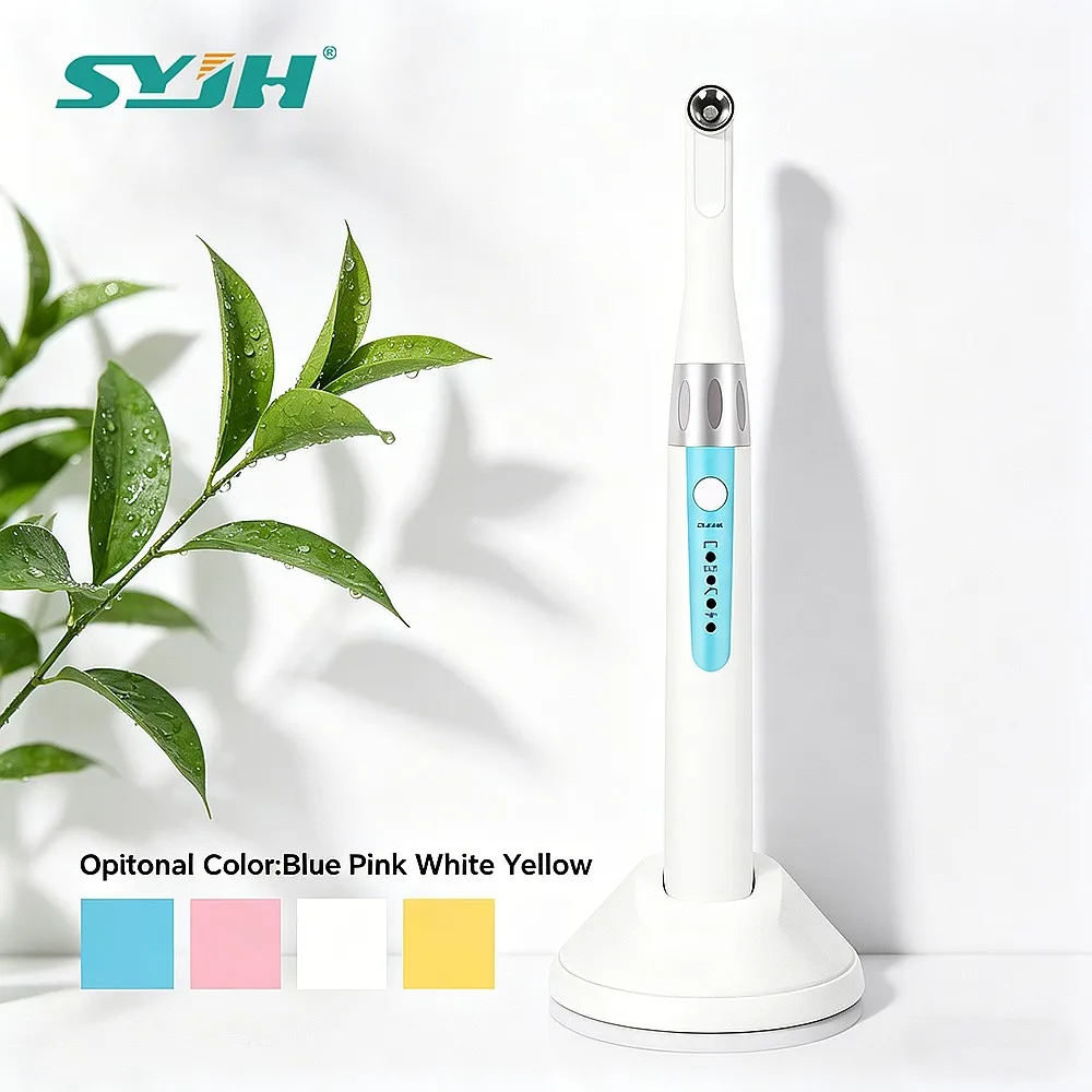 1 Second Dentals LED Curing Light 10W High-Power 360° Rotating Lamp for Dentistry