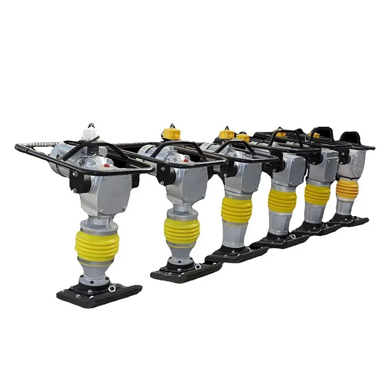 Motorized Tamping Rammer Rm80A Vibrating Tamper Jumping Jack Compactor 20kN Impact Force 380V Power for