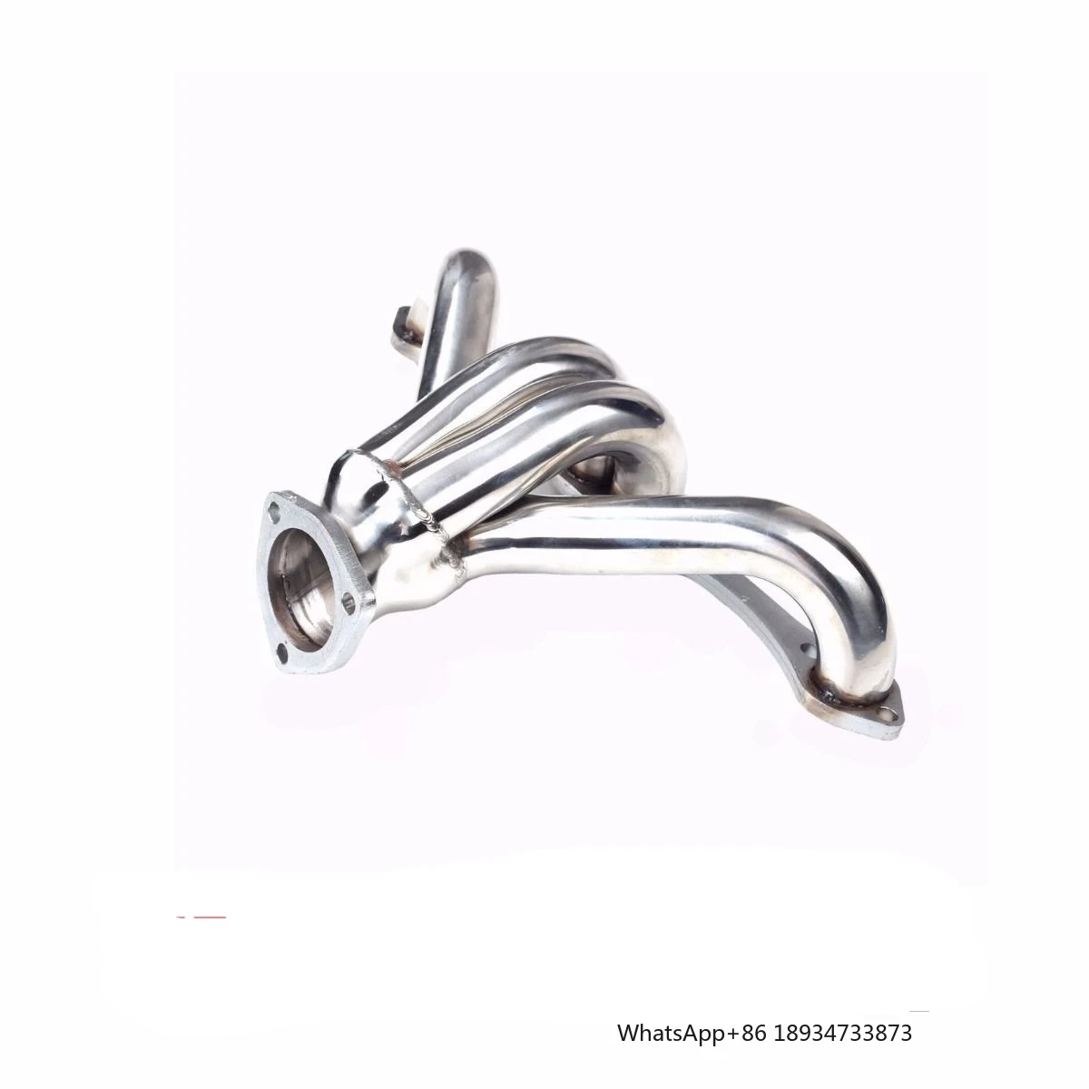 Exhaust Pipe for CHEVY SBC HUGGER SHORTY T304 RACE HEADER Fits V8 Engines From Standard Exhaust Pattern 283, 305, 327, 350, 400