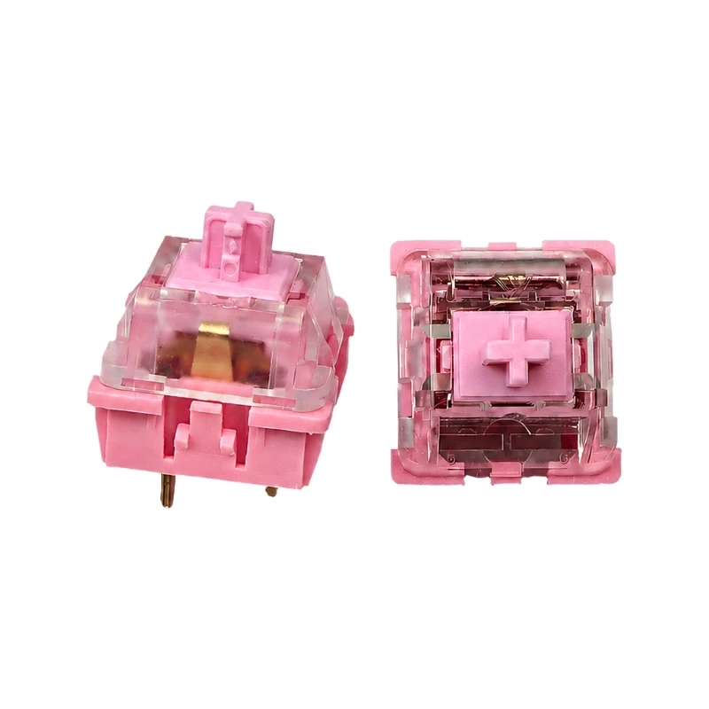 U55C 10/30/50/100Pcs Pink Linear Switches For Mechanical Keyboard Typing Gaming