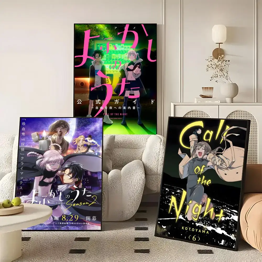 Anime Call of the Night Poster Character Print Japanese Graphic Streaming Film Style Wall Artwork Bedroom Decor