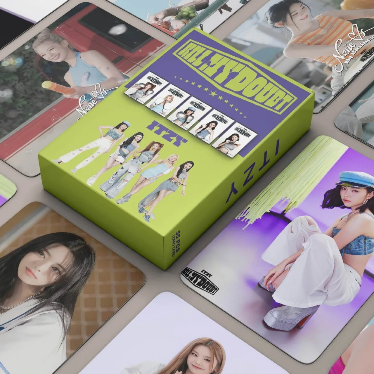 

55 ITZY KILL MY DOUBT LOMO Cards Yellow Gift Zhi Homemade Random Small Card Postcards