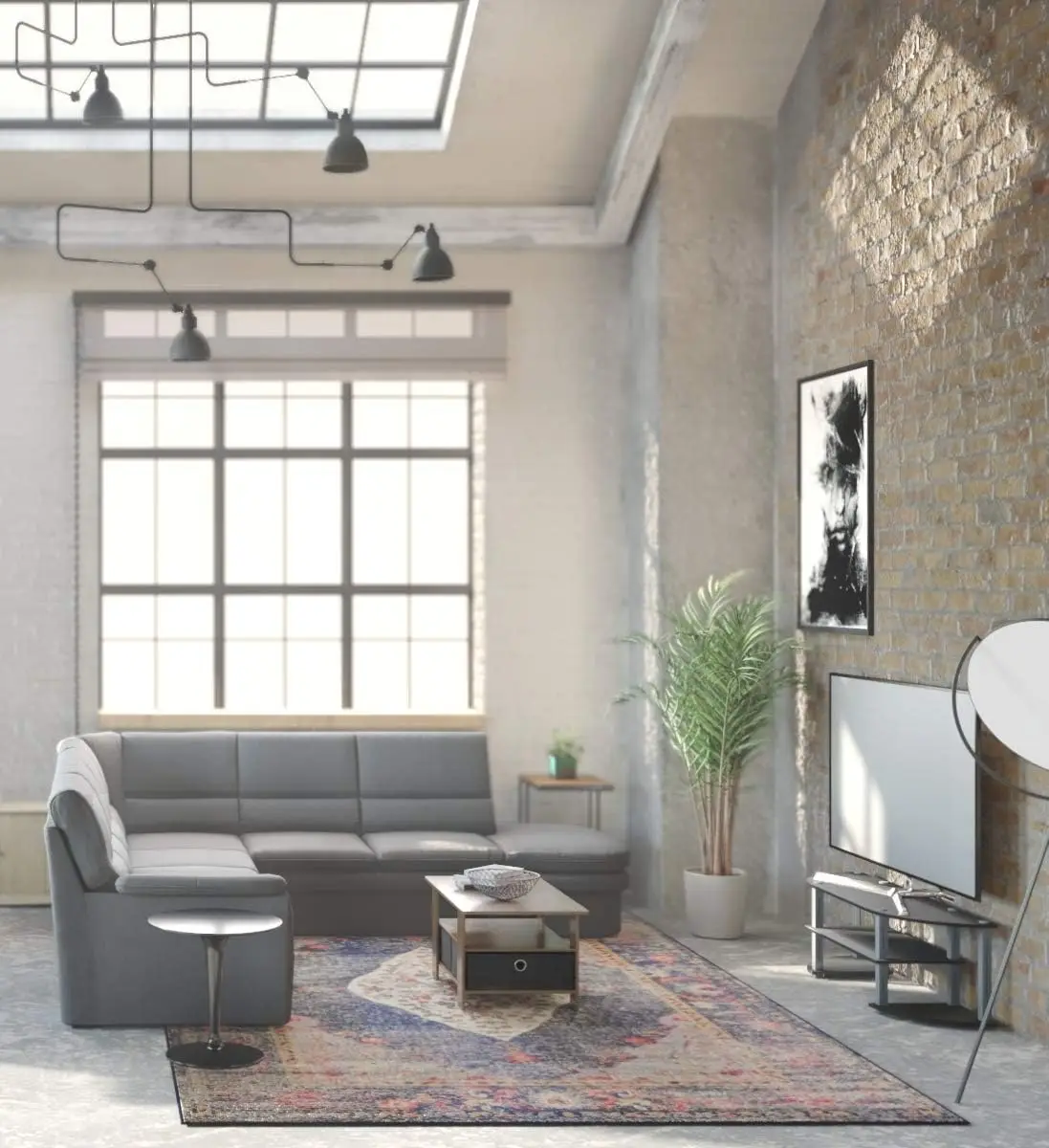 Couchtisch mit Behältern, Dunkelbraun/Schwarz