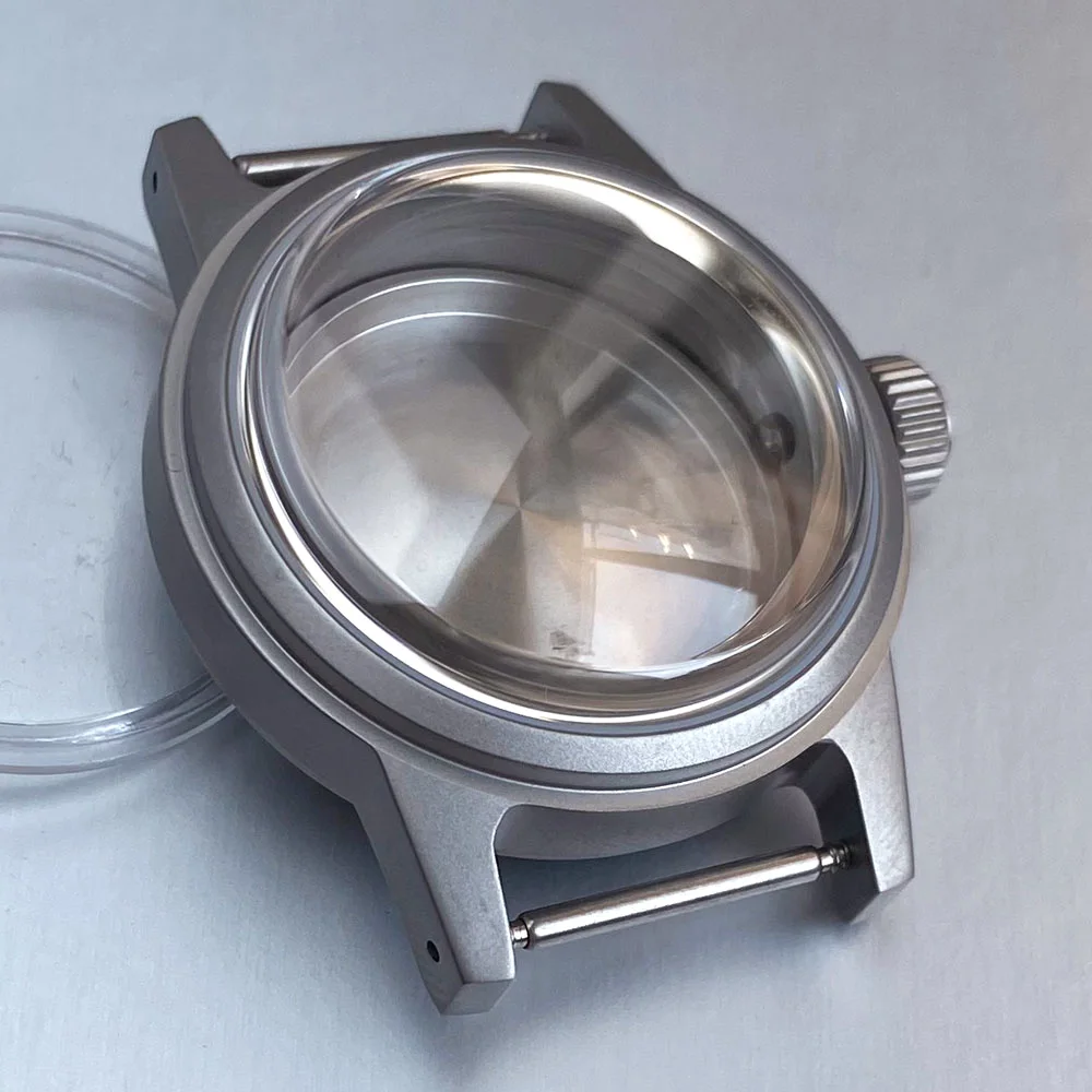 Sandblasted Double Domed Sapphire Crystal Glass 200m Waterproof 36mm Watch Case For NH35 NH36 NH38 ETA2824 PT5000 Movement view 3