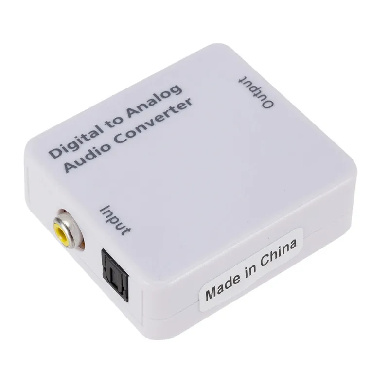 Convertidor de Audio Digital a analógico para TV, convertidor óptico SPDIF/Coaxial de Audio Digital a analógico, salida de auriculares RCA L/R