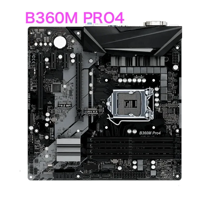 Suitable For Asrock B360M PRO4 Motherboard Support 8th Generation CPU LGA 1151 DDR4 Mainboard 100% Tested OK Fully Work