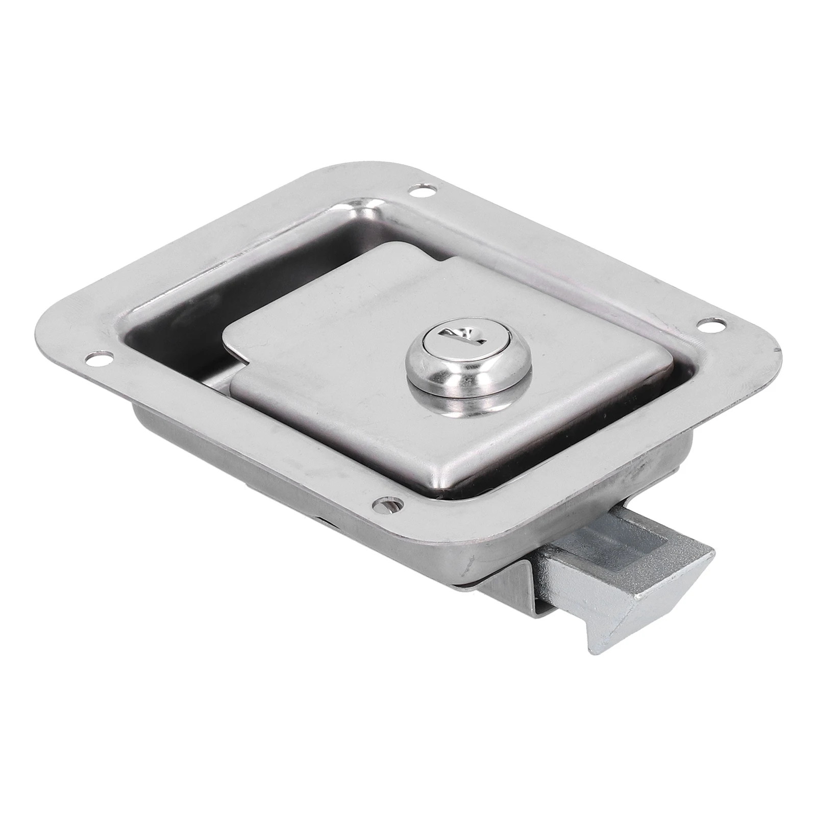 

RV Door Paddle Handle 304 Stainless Steel Paddle Door Latch Toolbox Lock Flush Mount with 2 Keys for RV Trailer Trucks