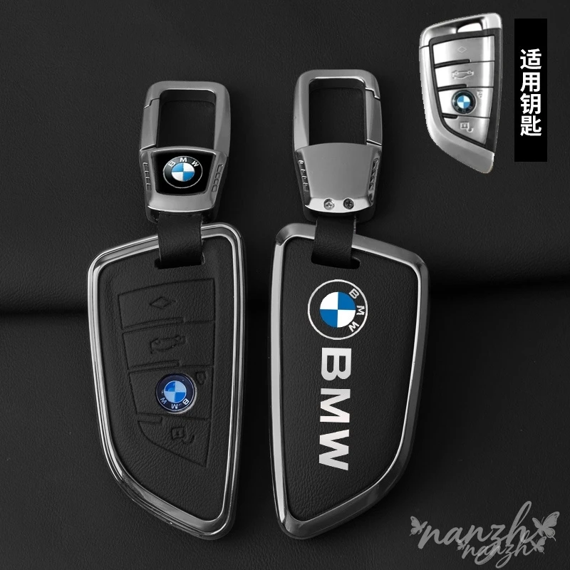 

Alloy Leather Car Key Shell Buckle Car Accessories Keychain For BMW F20 G20 G30 X1 X3 X4 X5 G05 X6 X7 G11 F15 F16 G01 G02 F48