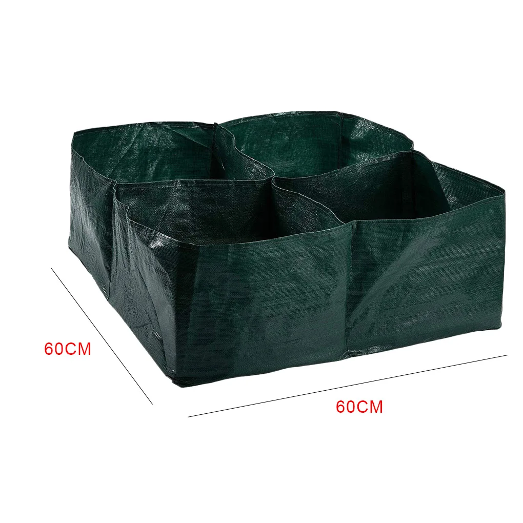 

Flower Plants Vegetable 4 Divided Grids Grow Bag Planting Growing Pot