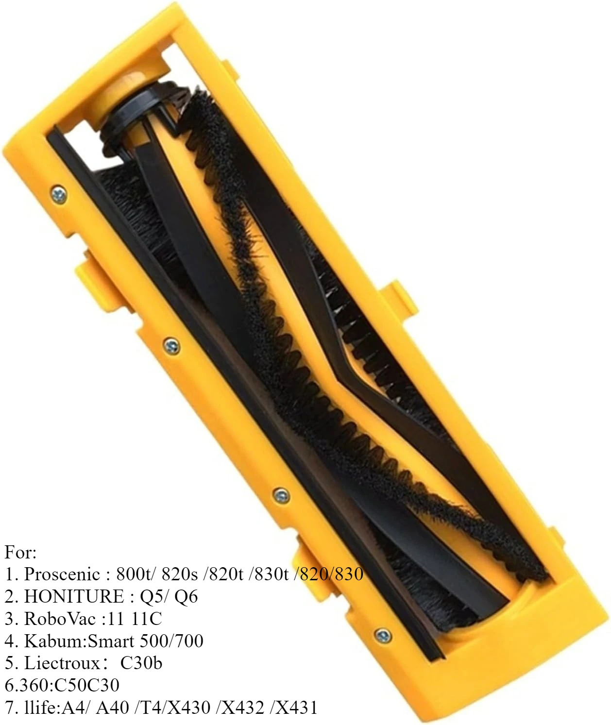 

Комплект чехлов для основной роликовой щетки для Proscenic 800T 820S 830S 830P, HONITURE Q5/Q6, RoboVac 11 11C, Kabum Smart 500, Liectroux 360, llife