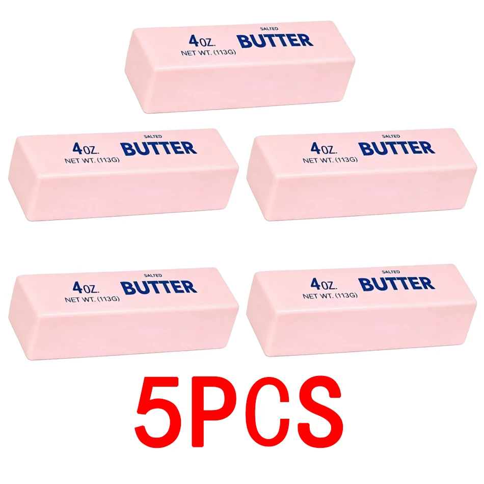 3 Stile Squishy Butter-Stick Spielzeug, langsam aufsteigendes Quetschspielzeug, Butterriegel Fidget Toy, Anti-Stress-Handentspannungsgeschenk