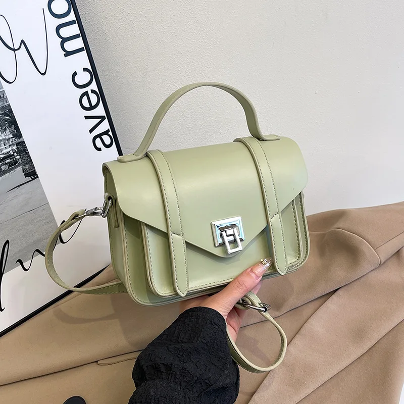 

European and American Style Lock Cambridge Bag for Women, Vintage Messenger Crossbody Bag, Retro Small Square Shoulder Purse​