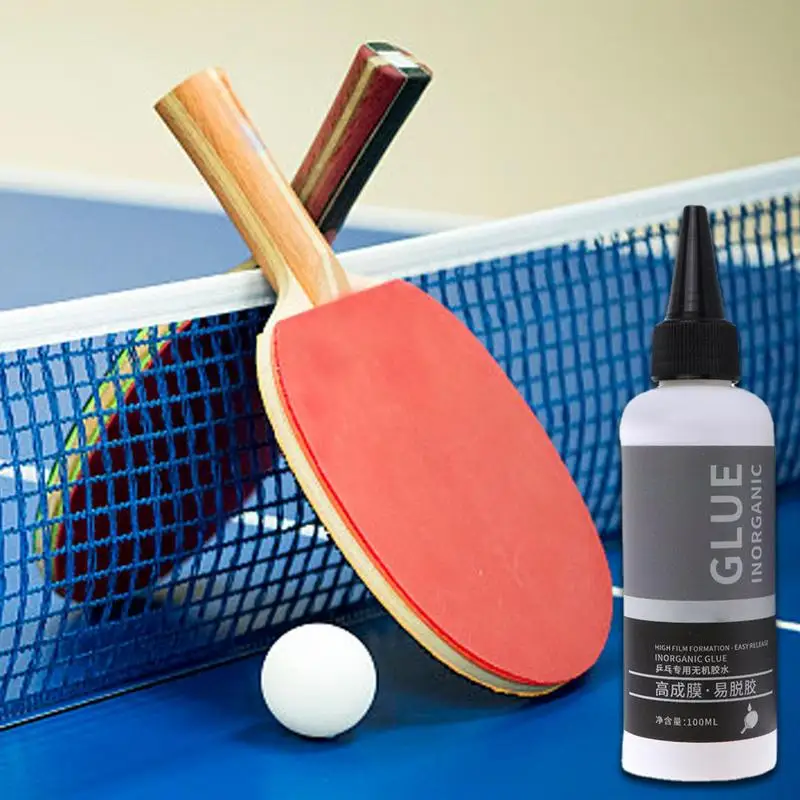 Lem raket Pingpong 100ML, perekat karet raket Pingpong berbasis air film cepat lem karet anorganik profesional