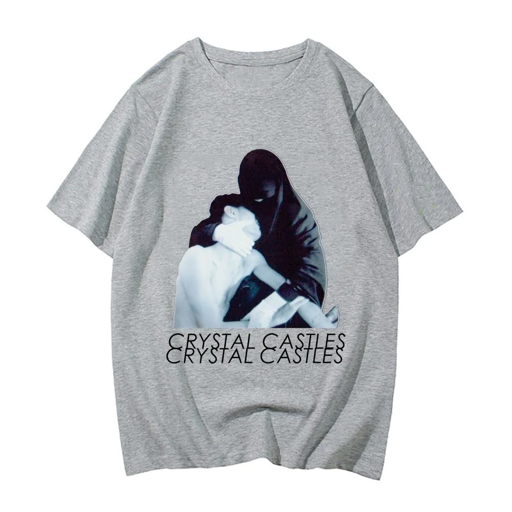 Crystal Castles Cotton High Quality EU Size top funny streetwear comic men Tee y2k graphic harajuku unisex clothing