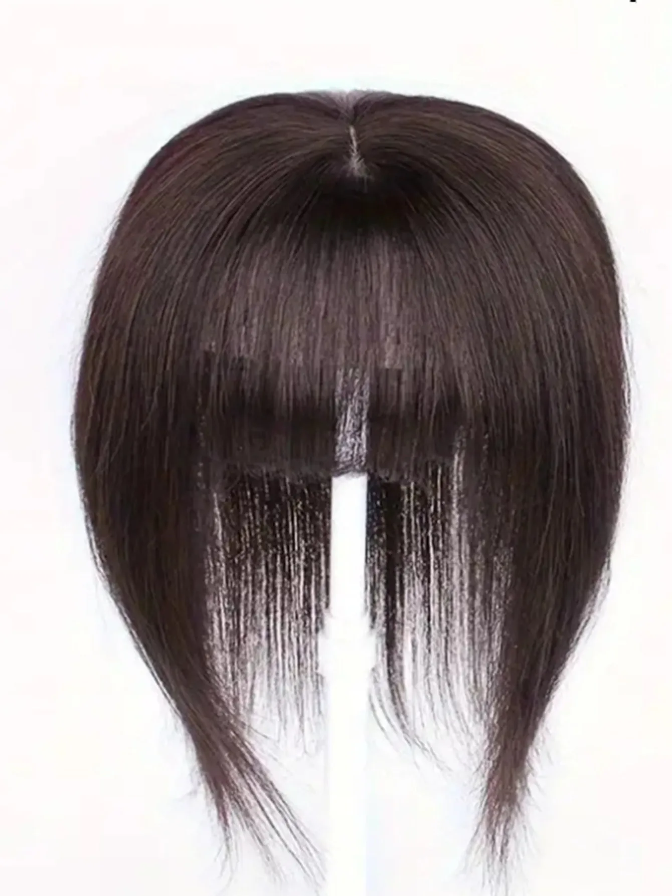 Synthetic wig Toppers With Bangs Clip In Hair Topper  Pieces For Thinning Hair Hair Loss Cover Gray Hair Hair Accessories