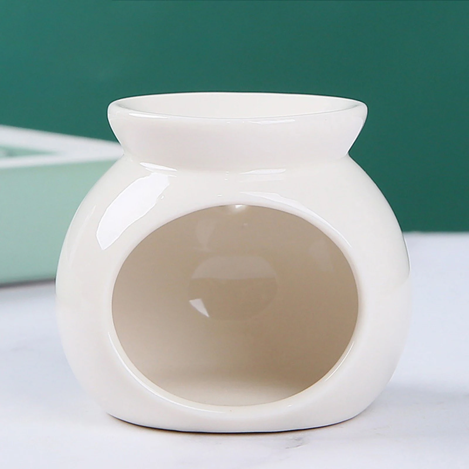 Porcelain Essential Oil Burner Scented Wax Melt Burner Mini Candle Holder Ceramic Crafts Aromatherapy Diffuser Home Decor