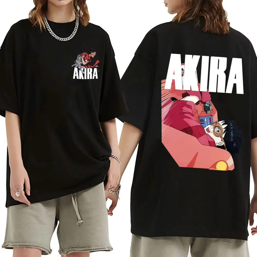 

Japanese Science Fiction Cartoon Movie Anime Akira Tetsuo Shima Shotaro Kaneda T Shirt Men's Clothing 90s Punk Oversized T-shirt