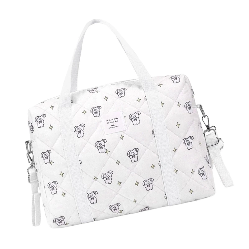 Elegante bolso mano para mamá con múltiples compartimentos, bolso nailon para almacenamiento organizado