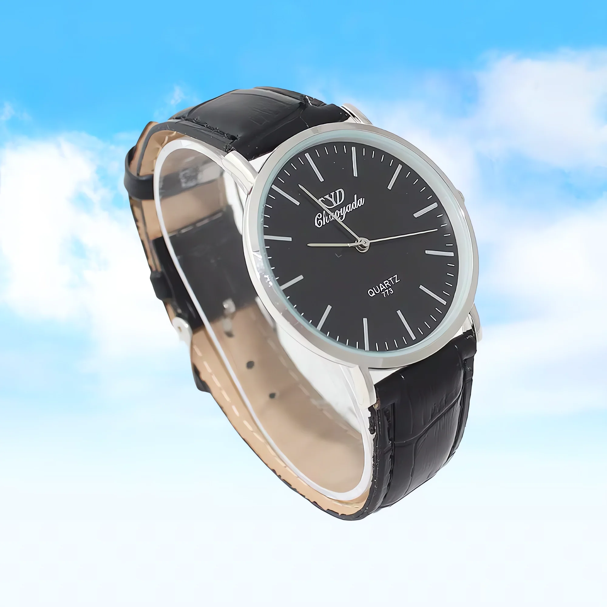 

Men Womens Retro Design Leather Band Analog Quartz Wrist Watch Student Wristwatch