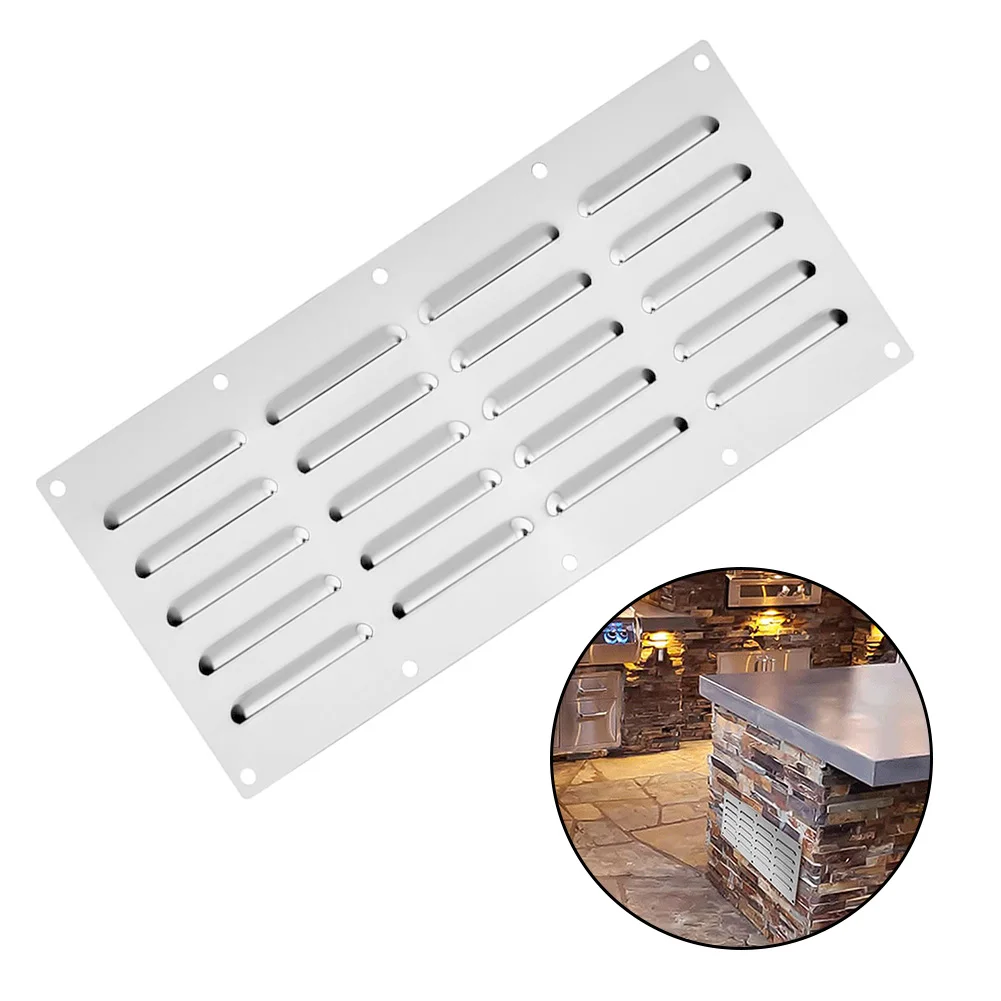 1pc Venting Panel Stainless Steel Venting Panel Replacement For Grill Accessory Masonry Fire Pits And Outdoor Kitchens Supplies